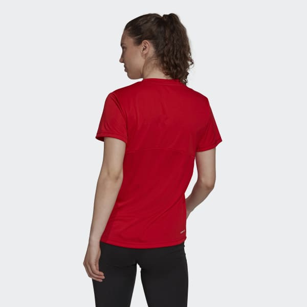 Vermelho Camiseta Esportiva Primeblue Designed 2 Move Logo 28835