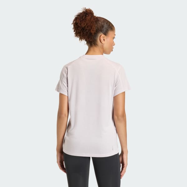 Violeta Playera de Entrenamiento Train Essentials Big Performance Logo