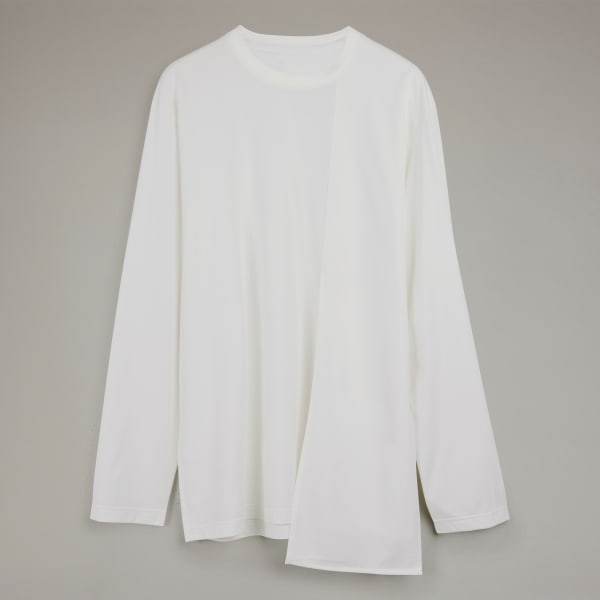adidas Y-3 Premium Long Sleeve Tee - White | Free Shipping