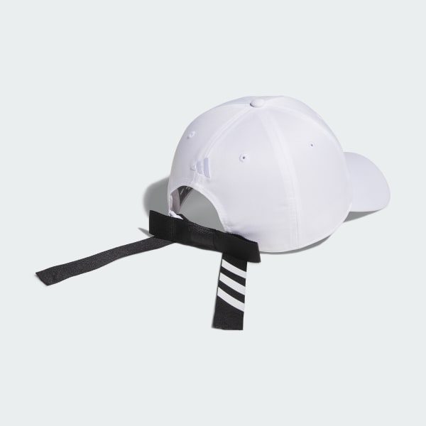 ホワイト 【ゴルフ】スリーストライプス リボンキャップ