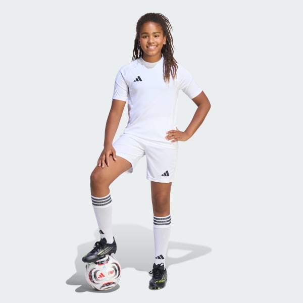 White Tiro26 League Kids Shorts
