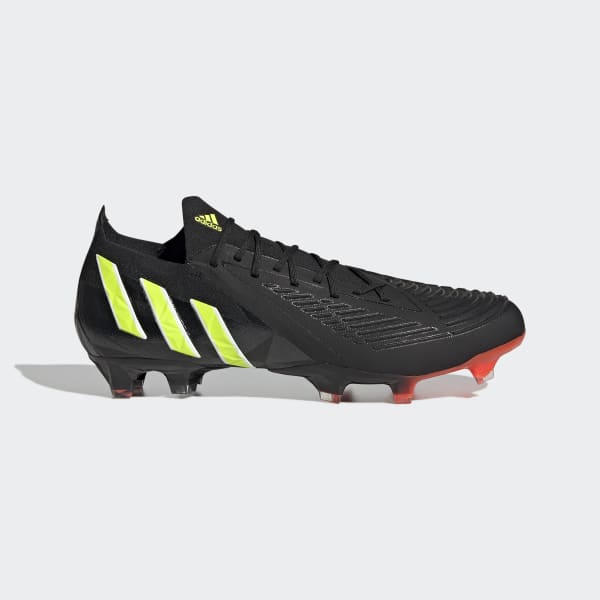 Black Predator Edge.1 Low Firm Ground Boots