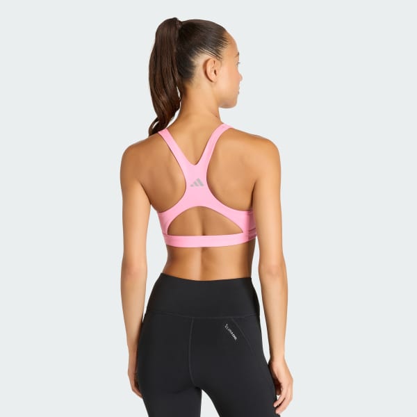 Rosa Top Deportivo Optime Essentials Workout de Soporte Alto