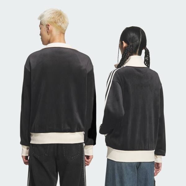 Black 코듀로이 클래식 트랙탑