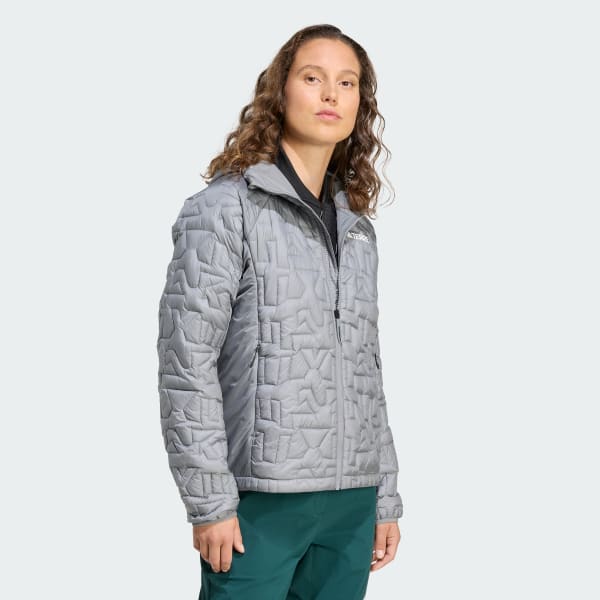 Grey TERREX XPERIOR 프리마로프트 루즈 필 인슐레이티드 후드 재킷