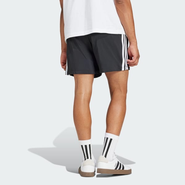 สีดำ กางเกงขาสั้น 5 นิ้ว Essentials 3-Stripes Chelsea