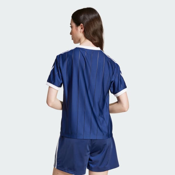 ★★Adairs★★ 3S Pinstripe Tee Black IX5505 adidas Adicolor 3-Stripes Pinstripe Tee - Black | adidas