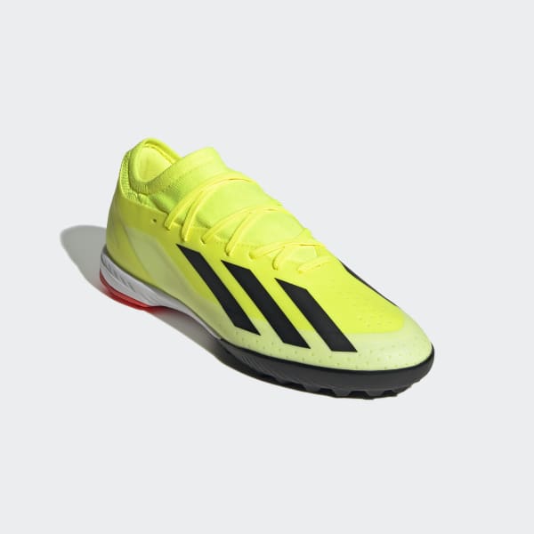 未使用　X CRAZYFAST LEAGUE TF 9 US イエロー/ブラック adidas X Crazyfast League Laceless Turf - Team Solar Yellow
