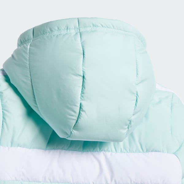 Turkuaz Dolgulu Çocuk Montu