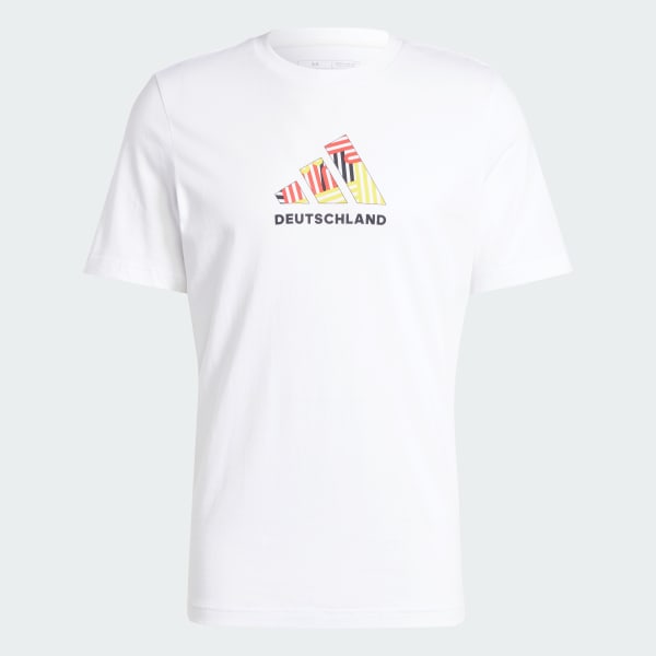 White Germany Football Fan Graphic Tee