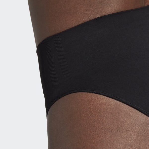 Black Active Seamless Micro-Stretch Hi-Leg Underwear HPO50