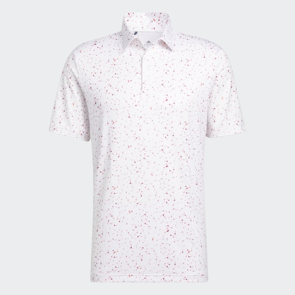 adidas Flag-Print Golf Polo Shirt Pink adidas Vietnam