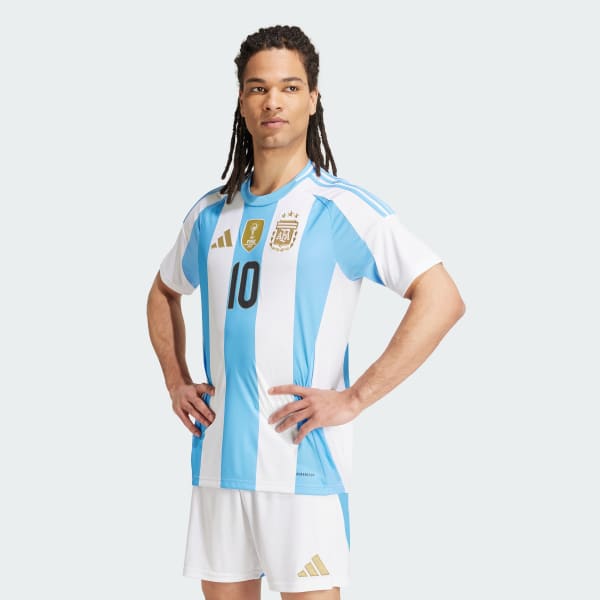Branco Camisa 1 Argentina 24 Messi