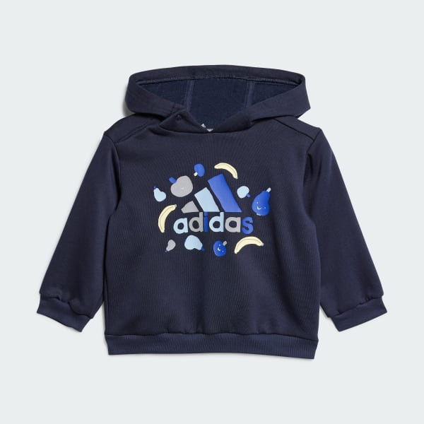 Niebieski Zestaw Essentials Allover Print Jogger Kids