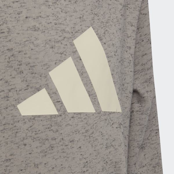 Grey Future Icons 3-Stripes Hooded Sweatshirt M1512