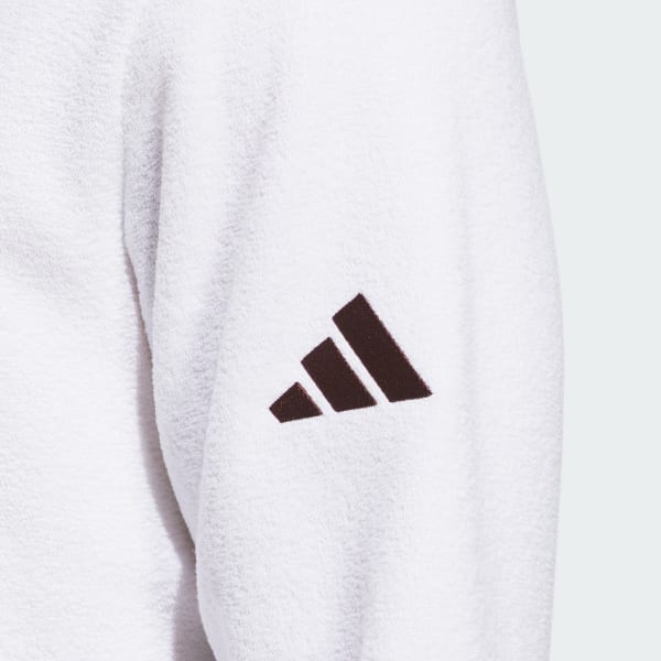 adidas Ultimate365 Terry Cloth Quarter-Zip Pullover - White adidas Ultimate365 Terry Cloth Quarter-Zip Pullover - White