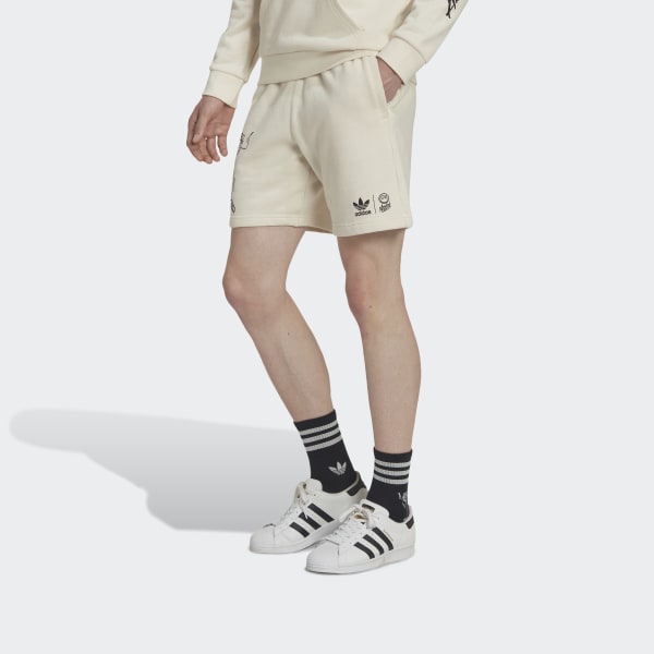 Hvid adidas Originals x André Saraiva shorts DB665