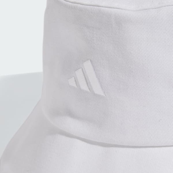 White 3-Stripes Bucket Hat