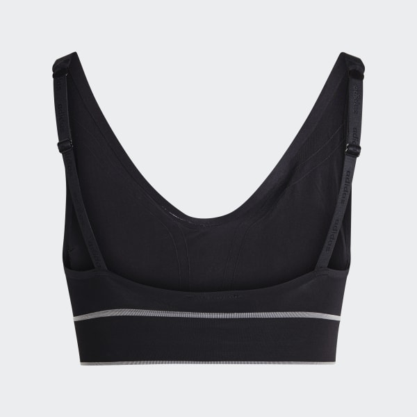 Czerń Active Seamless Plunge Bra HPO53