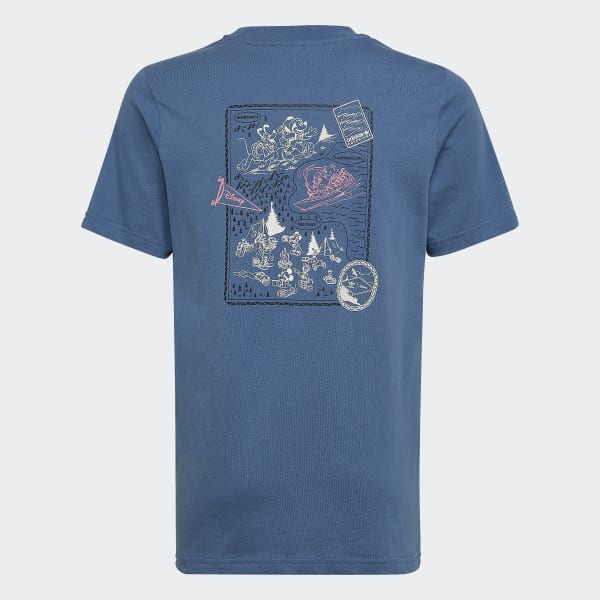 Azul Camiseta Disney Mickey and Friends