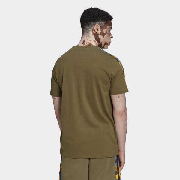 Gronn 3-Stripes Camo T-skjorte CI734