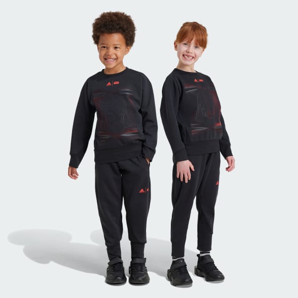 Kids black adidas joggers deals
