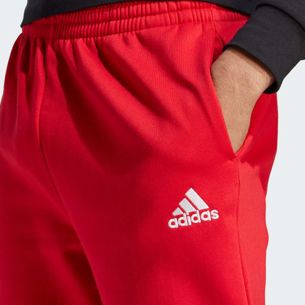 adidas Essentials Fleece Regular Tapered Pants Red adidas Belgium