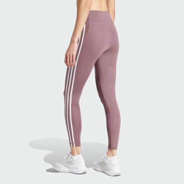 Mau-tim Quần Legging 7/8 Cạp Cao 3 Sọc Train Essentials