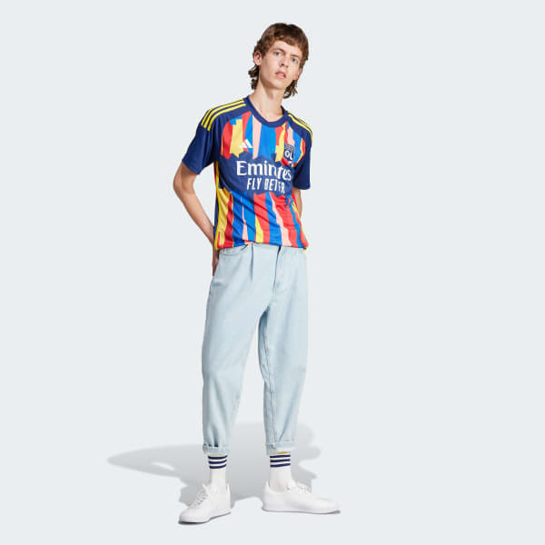 Azul Camisola do Terceiro Equipamento 23/24 do Olympique Lyonnais