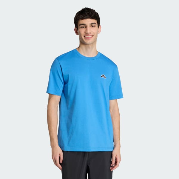 Blue SUMMER SLIDE TRIM GRAPHIC T-SHIRT
