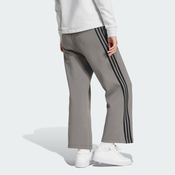 Grey Future Icons 3-Stripes Open Hem Pants