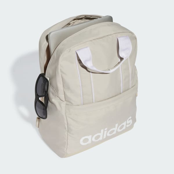 Beige Linear Essentials Backpack