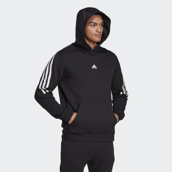 Svart Future Icons 3-Stripes Hoodie HF567