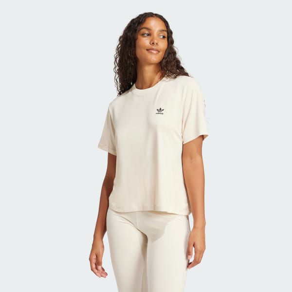 Blanco Camiseta Snakeskin Trefoil