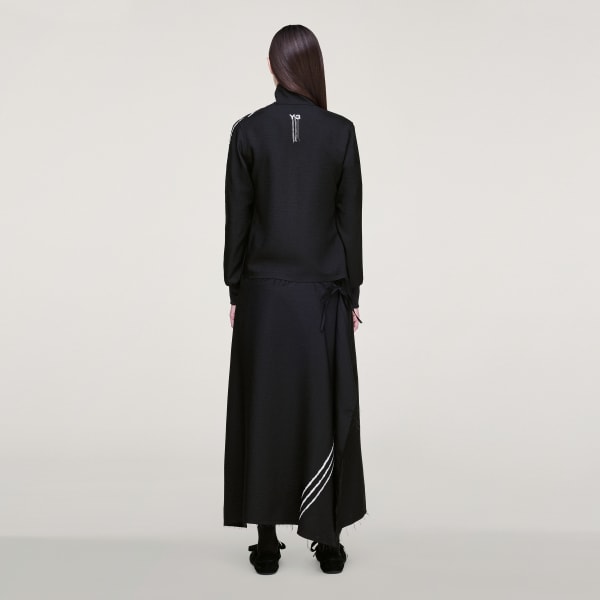 Sort Y-3 SPORT UNIFORM RAW CUT 3 STRIPES NEDERDEL