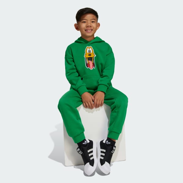 Yesil ADIDAS DISNEY MICKEY MOUSE KAPÜŞONLU EŞOFMAN TAKIMI