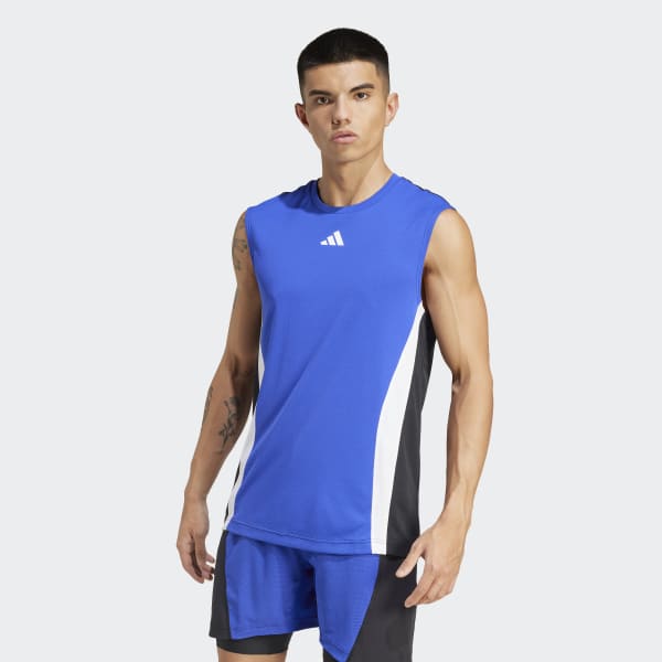 Adidas blue tank top clearance