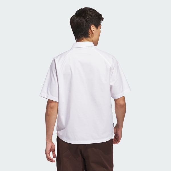 Blanco Camisa Con Botones Shmoofoil Fighter (Unisex)