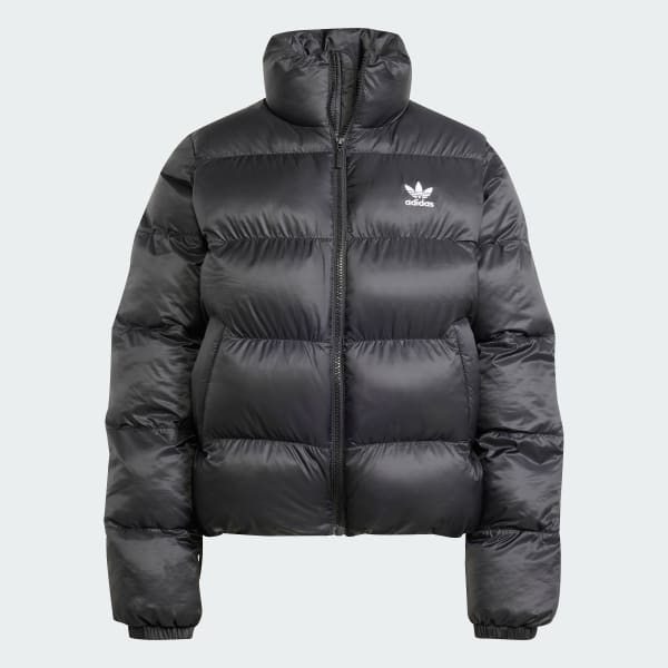 Svart Adicolor Short Puffer Jakke