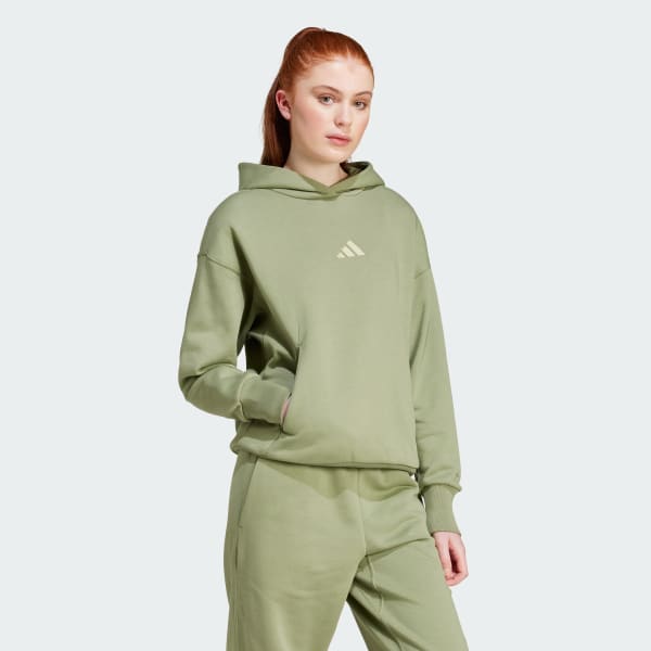 Adidas womens green hoodie hot sale