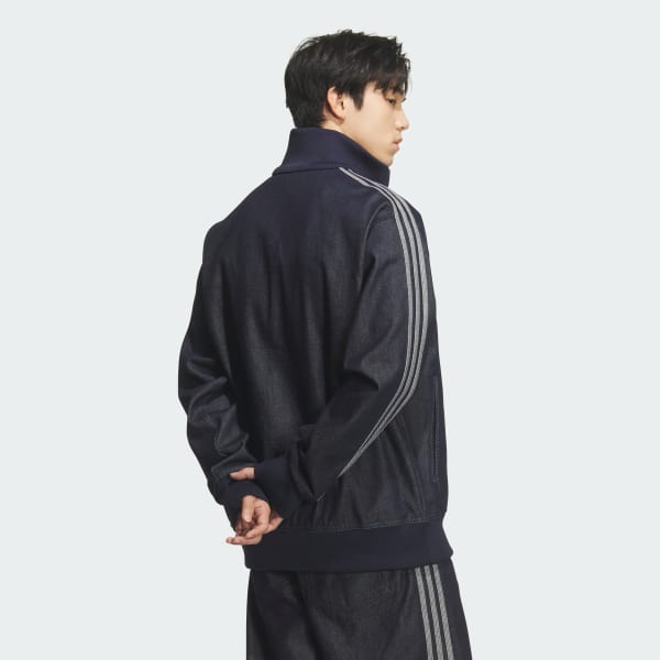 Blue 데님 파이어버드 트랙 탑 ATMOS