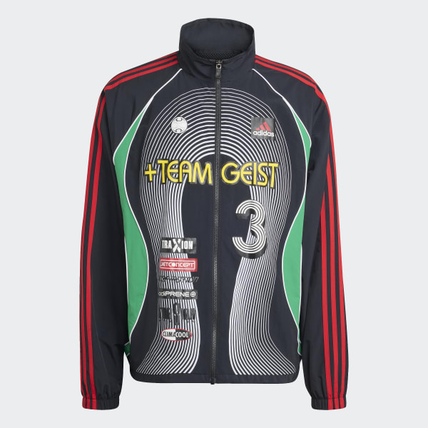 adidas TEAMGEIST MOTO TRACKTOP - Black | Free Shipping with adiClub