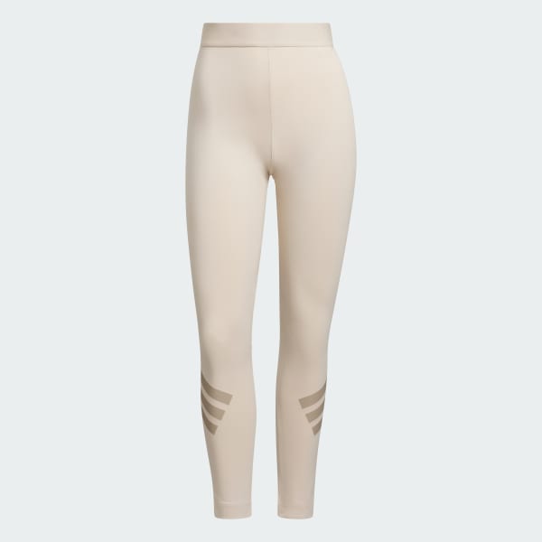 Beige Future Icons 3-Stripes Leggings