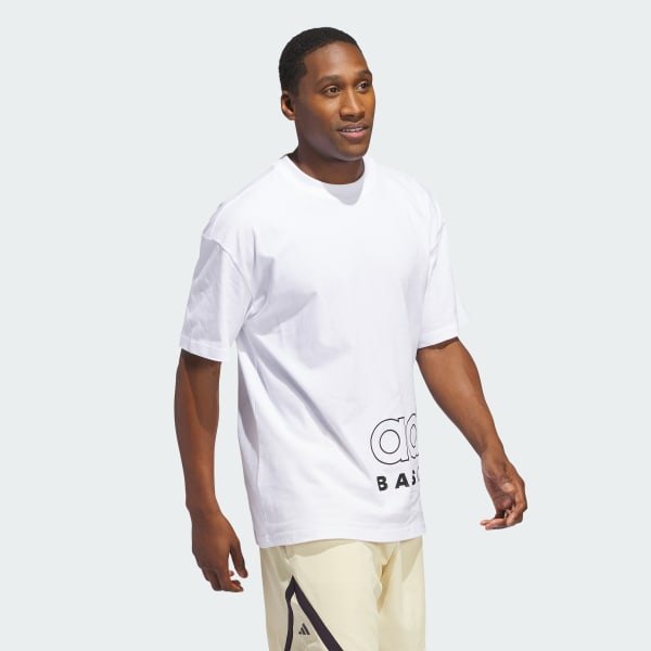 White adidas Basketball Select Tee