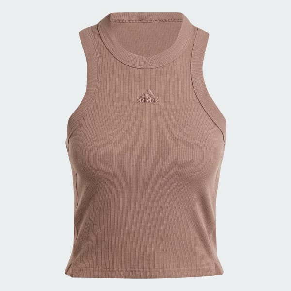 Marron Top Lounge Ribbed