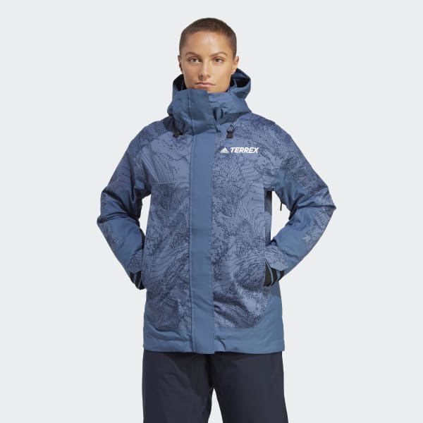 Blu Giacca Terrex 2-Layer Insulated Snow Graphic