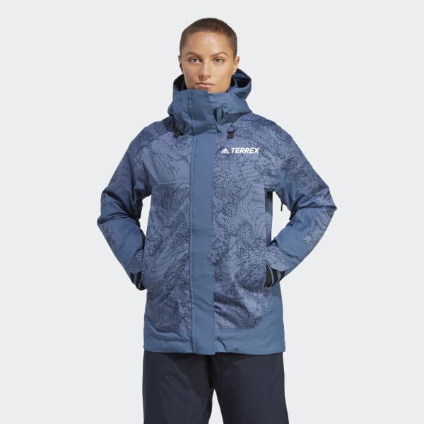 Blue Terrex 2-Layer Insulated Snow Graphic Jacket