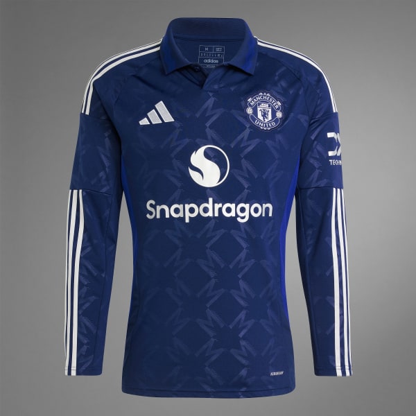 adidas Manchester United 24/25 Long Sleeve Away Jersey Blue