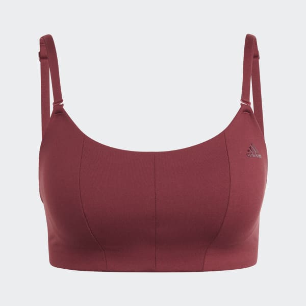 Womens sports bra with support adidas BT 2.0 BRA W red