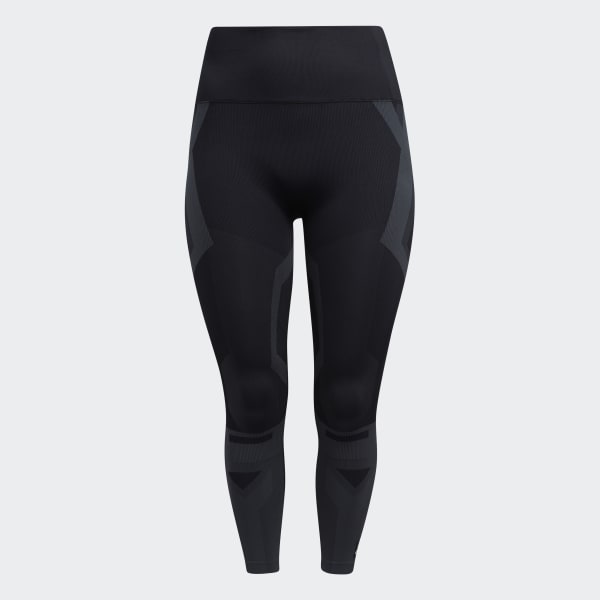 Svart Formotion Sculpt Two-Tone Tights (store størrelser)